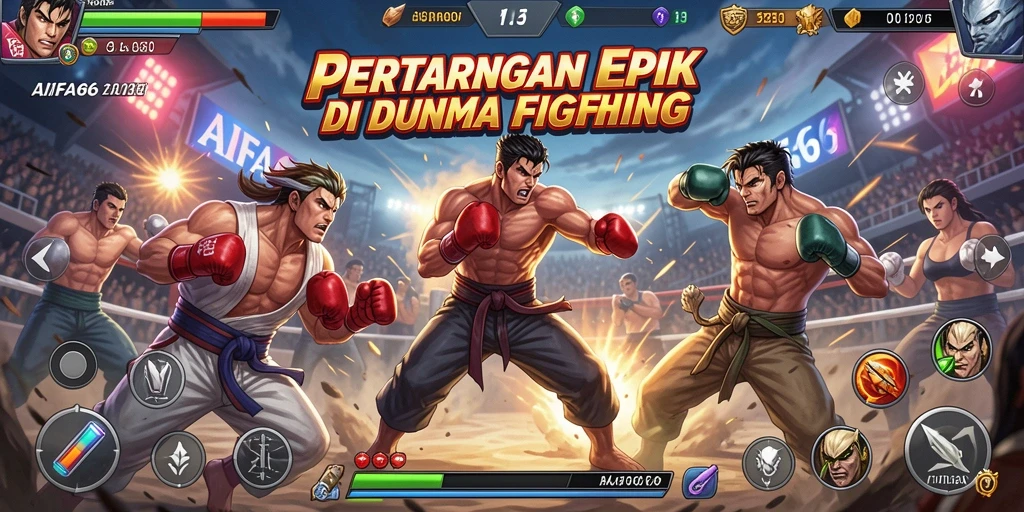 Tampilkan aksi pertarungan seru dalam AIFA66 dengan karakter beragam.