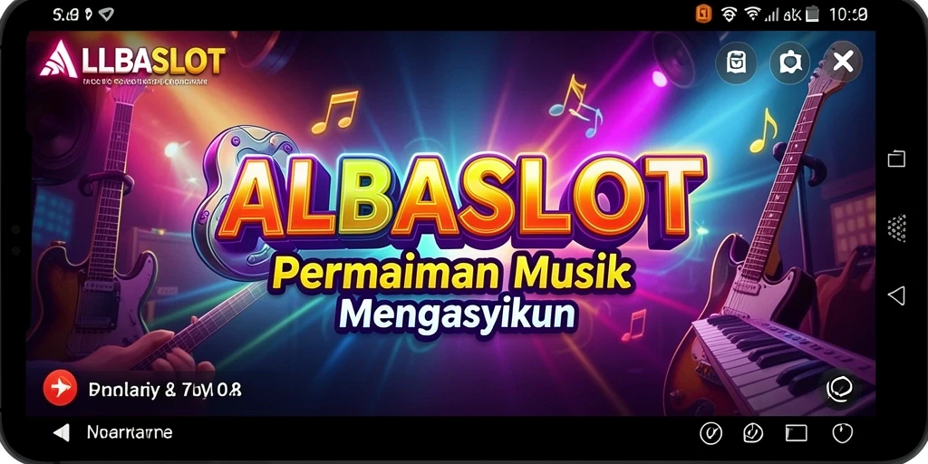 Tampilan seru gameplay <strong>ALBASLOT</strong> dengan tantangan musik.