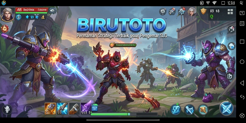 Tampilan menarik dari gameplay SLG BIRUTOTO yang menegangkan.