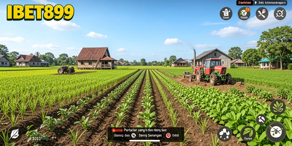 Tampilan gameplay seru di dunia pertanian IBET899.