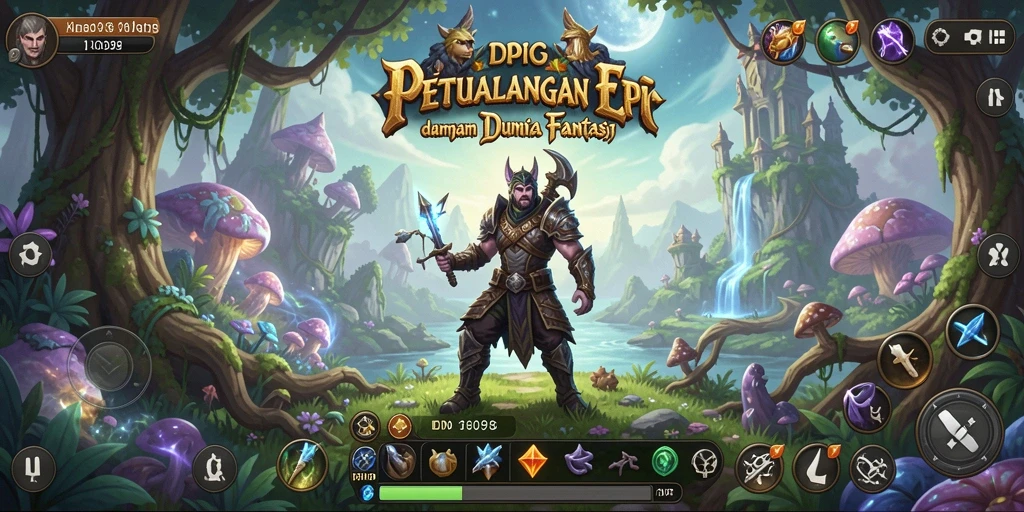 Tampilan gameplay seru dan mendalam dari ID098, RPG yang menakjubkan.