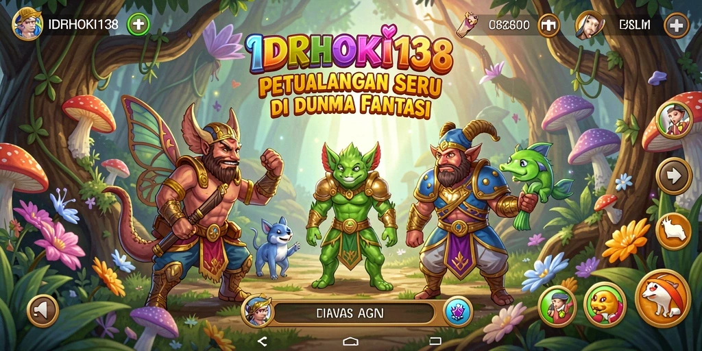 Screenshot gameplay menunjukkan petualangan seru di dunia fantasi.