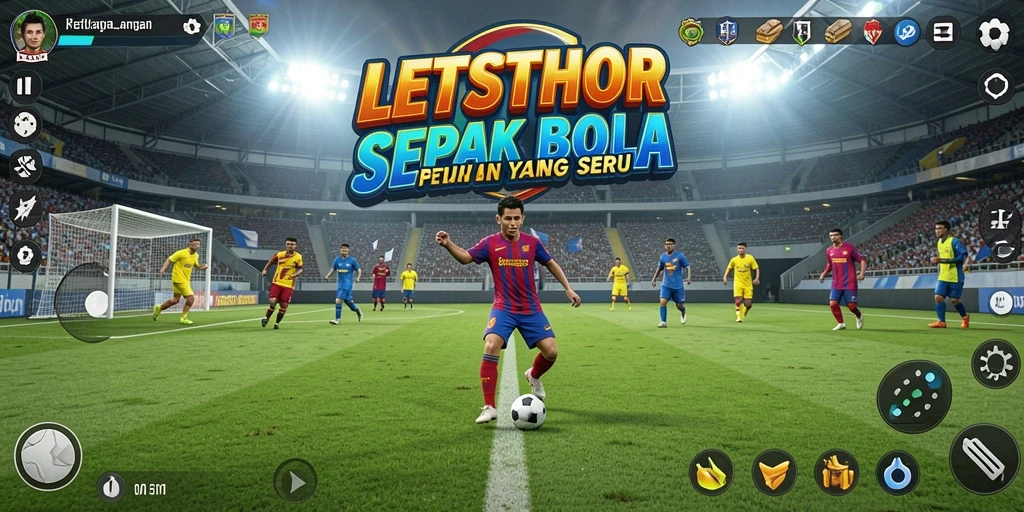 Tampilan gameplay LETSTHOR yang menegangkan dan menyenangkan di lapangan.