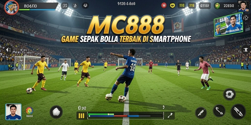 Gameplay intens di lapangan sepak bola MC888.