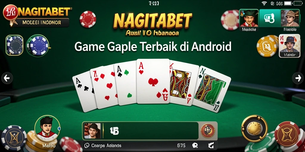 Tampilan menarik dari gameplay Gaple di NAGITABET.