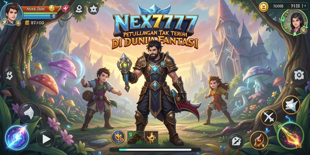 Tangkapan layar menunjukkan aksi mendebarkan dalam NEX777.