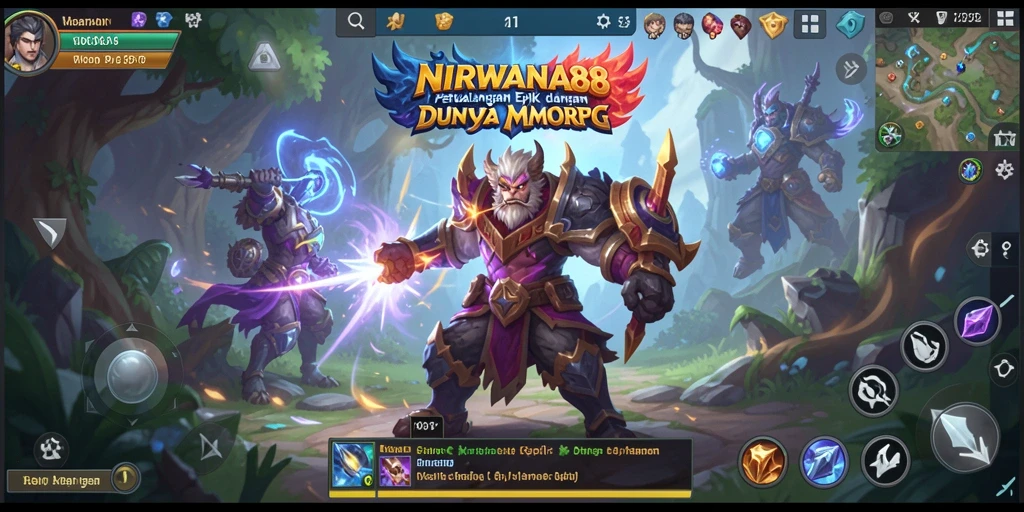 Screenshot gameplay epik NIRWANA88 dengan petualangan mendebarkan.