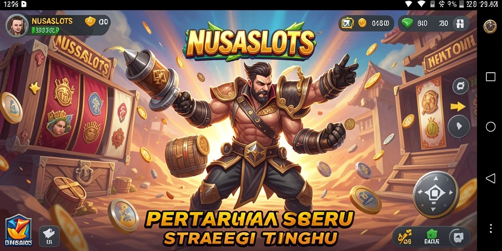 Tampilan utama gameplay NUSASLOTS yang seru dan mendebarkan.