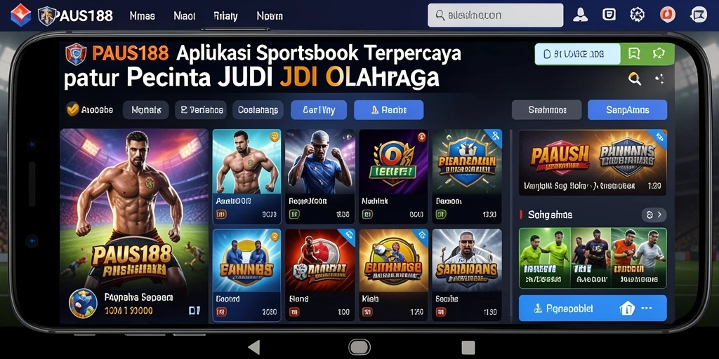 Screenshot PAUS188 menampilkan antarmuka taruhan olahraga yang menarik dan informatif.