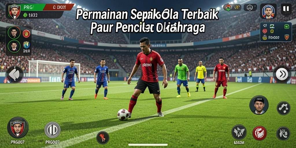 Tampilan gameplay menarik dari PRG007 yang menampilkan aksi sepak bola intens.