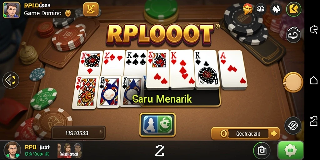 Tampilan screenshot RPLOOT dengan gameplay seru Domino.