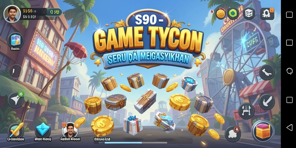 Tampilan menarik dari gameplay S80 yang penuh strategi Tycoon.