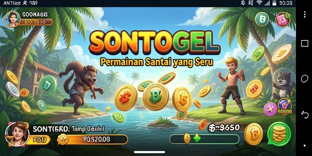 Tampilan gameplay SONTOGEL yang menarik dan interaktif.