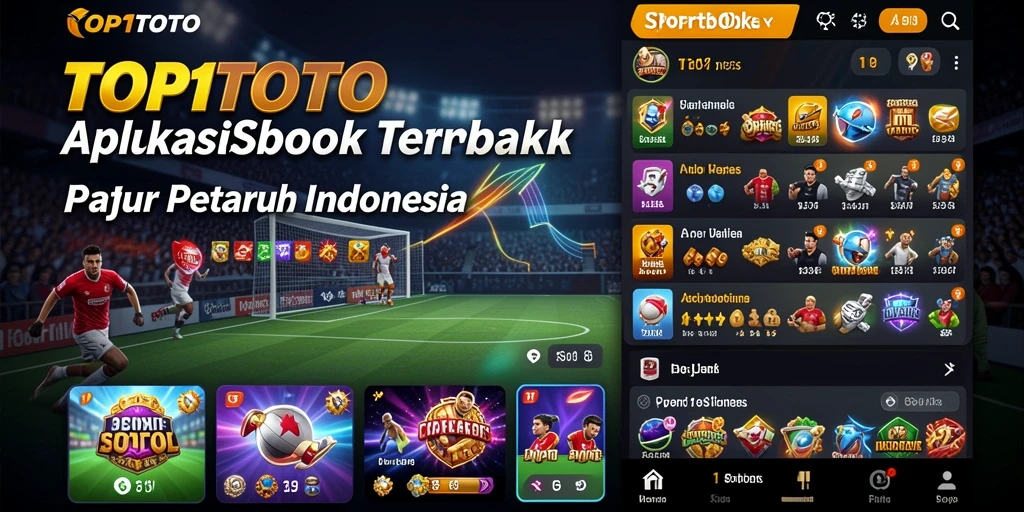 Tampilan screenshot utama TOP1TOTO yang menunjukkan gameplay taruhan olahraga.