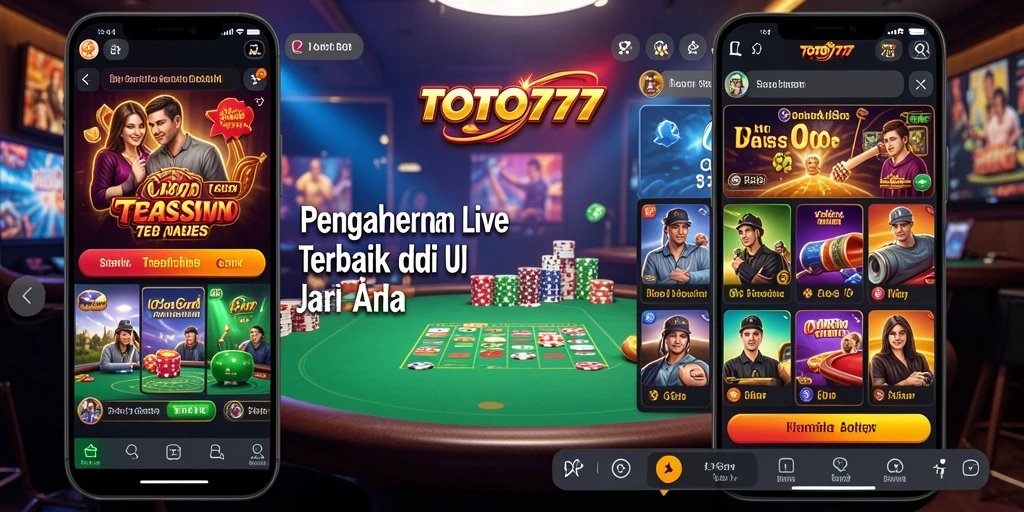 Gambaran gameplay Live Casino di TOTO777 dengan dealer profesional.