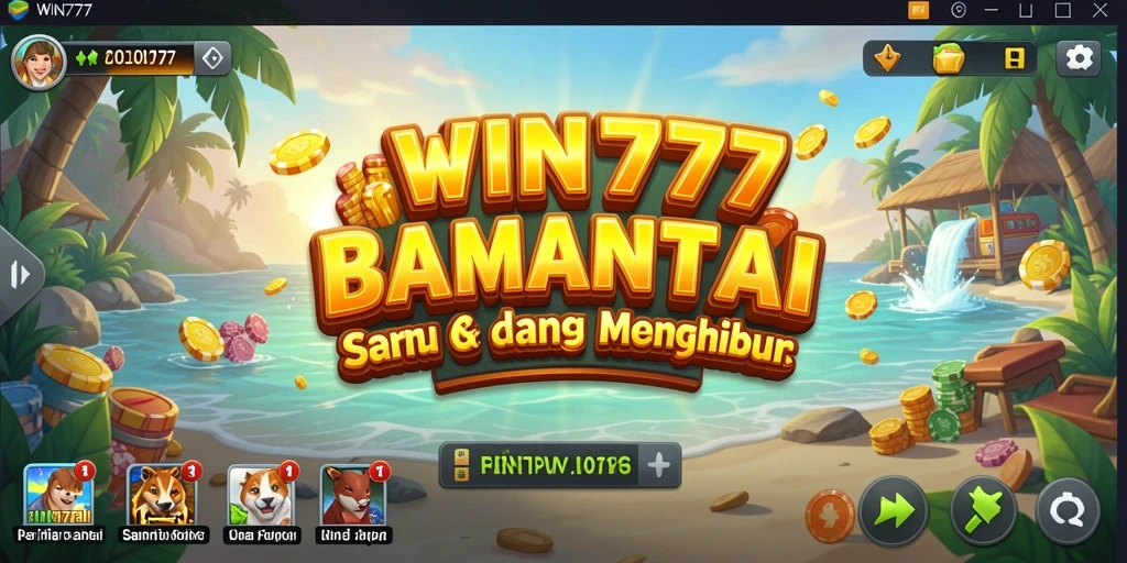 Screenshot gameplay <strong>WIN777</strong> menunjukkan momen seru dan penuh warna dalam permainan.